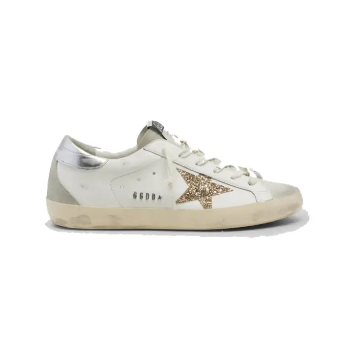 Golden Goose - White Silver Gold Glitter